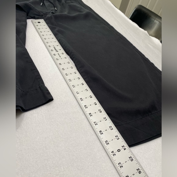 NWT Loft Black Cropped Wide Leg Lightweight Pull On  Pants Size M #1519 - Picture 13 of 13